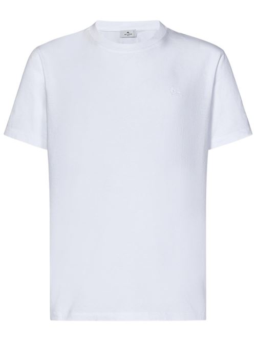 T-shirt da uomo girocollo, mezza manica in cotone con Pegaso tono su tono  ETRO | MRMA0002AJ262W0800